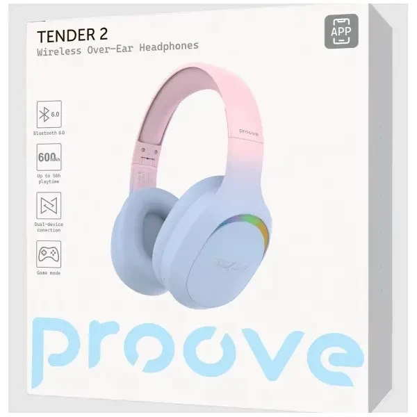 Bluetooth-гарнітура Proove Tender 2 (APP) Blue/Pink (HPTR2001AP08) 3
