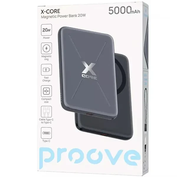 Power Bank Proove X-Core 20W 5000mAh Gray (PNXC20010003) 4
