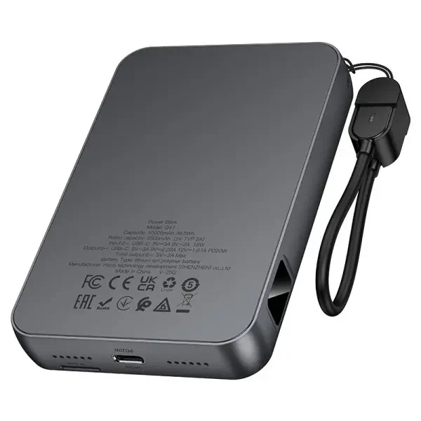 PowerBank HOCO Q47 Shine 10000mAh PD20W + Game Console Metal Gray 2