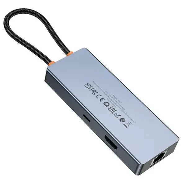 USB HUB Hoco HB51 Type-C to HDTV/RJ45/PD/3USB 2