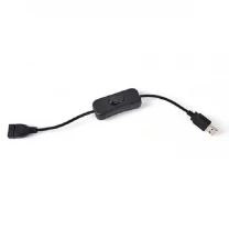 DM USB кабель Woopower Male to Female Switch 28 см Black