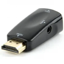 Адаптер Cablexpert HDMI-VGA-3.5мм чорний (AB-HDMI-VGA-02)