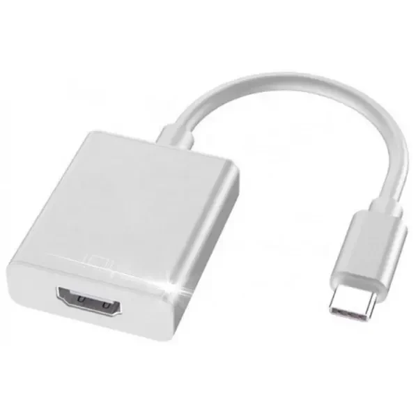 Адаптер Foxconn Type-C to HDMI для підключення монітора Silver