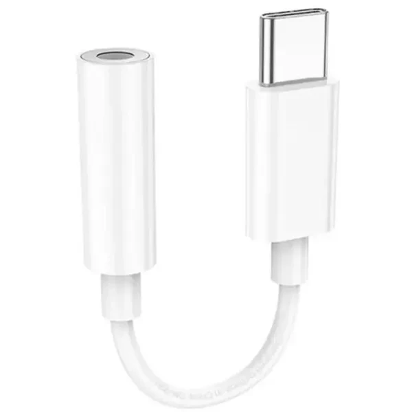 Адаптер Hoco LS35 Fresh Digital Type-C to 3.5 mm audio converter White