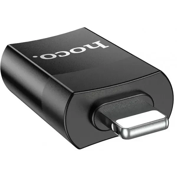 Адаптер Hoco UA17 Lightning to USB Black 2
