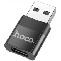 Адаптер Hoco UA17 USB to Type-C Black