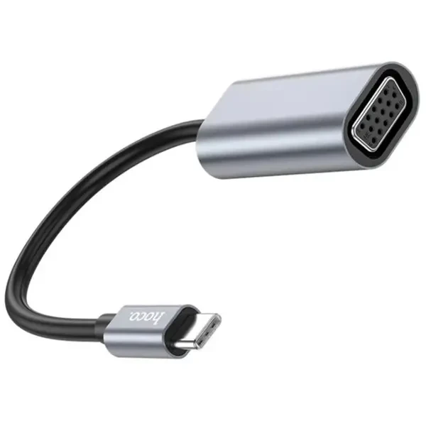 Адаптер Hoco UA21 Type-C to VGA Metal Gray 2