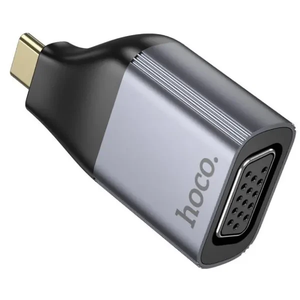 Адаптер Hoco UA34 Type-C to VGA Metal Gray 4