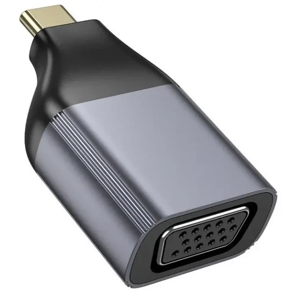 Адаптер Hoco UA34 Type-C to VGA Metal Gray 5