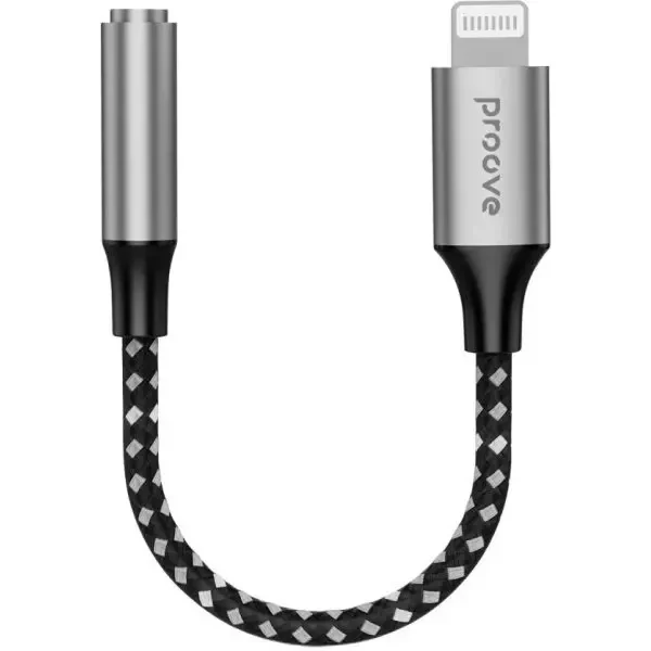 Адаптер Proove SoundMesh Lightning to 3.5 mm Gray (ACSM00005101) 2