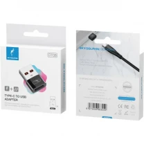 Адаптер SkyDolphin OT08 Mini Type-C tp USB (F/M) Black (SDADPT-00031)