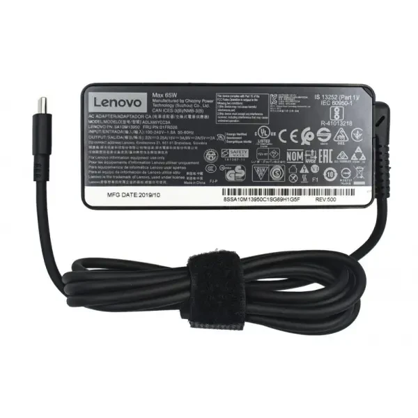 Блок живлення Lenovo 20V 65W 3.25A USB Type-C + каб.жив. (ADLX65YCC3D)