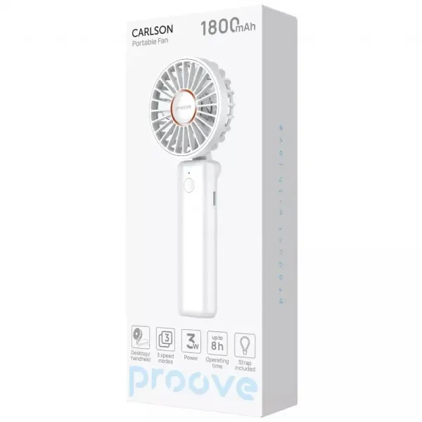 Вентилятор портативний Proove Carlson White (PFCN03002002) 2