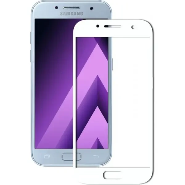DM Захисне скло 3D Samsung A7 2017 (A720) White