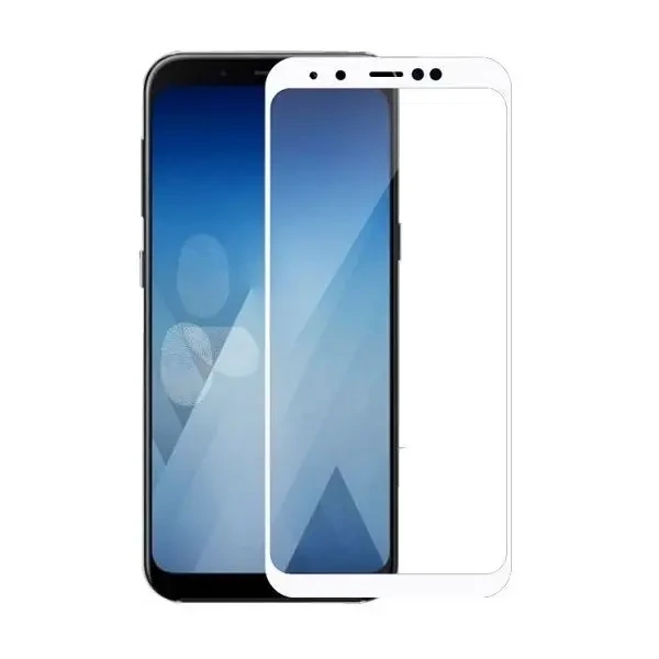 DM Захисне скло 3D Samsung A8 Plus 2018 (A730) White