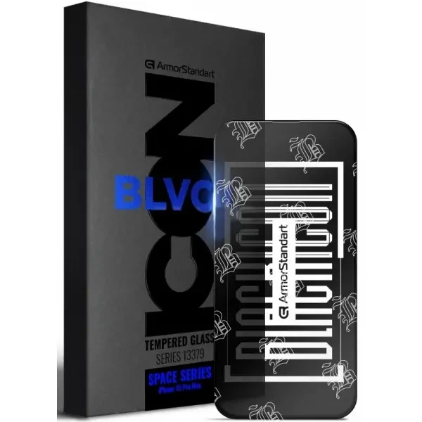 Захисне скло ArmorStandart Space Icon для iPhone 15 Pro Max Black 2