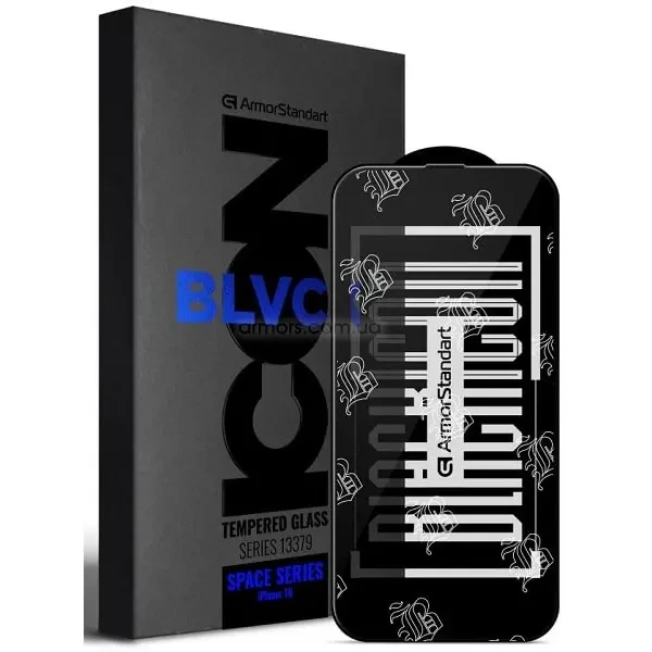 Захисне скло ArmorStandart Space Icon для iPhone 16 Black (ARM78023)