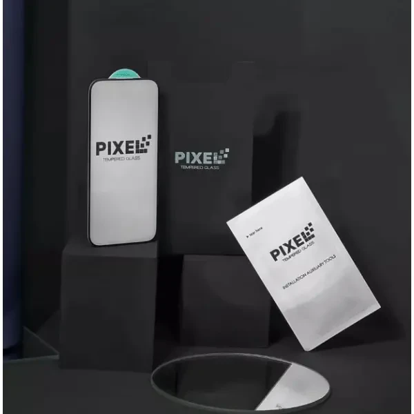 DM Захисне скло FULL SCREEN PIXEL для iPhone 14 Pro/15/16 Black 3