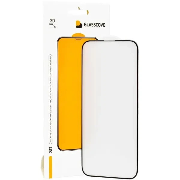Захисне скло Glasscove 3D для iPhone 17 Pro/17/16 Pro Black