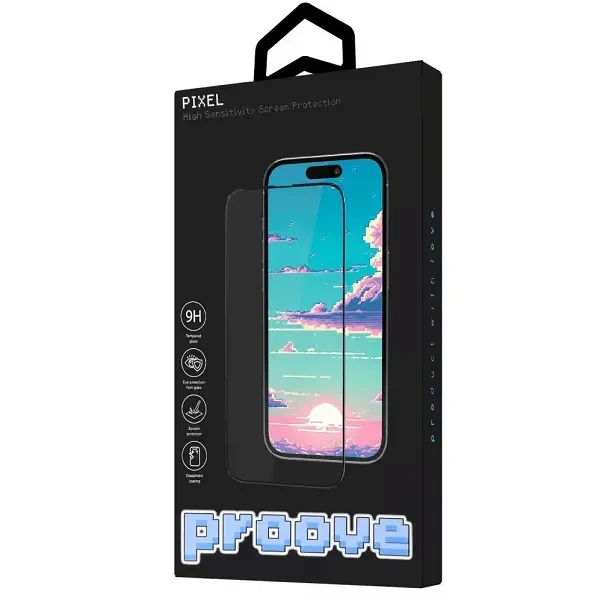Захисне скло Proove Pixel для iPhone 17 Pro Black (PGPPXI17P001)