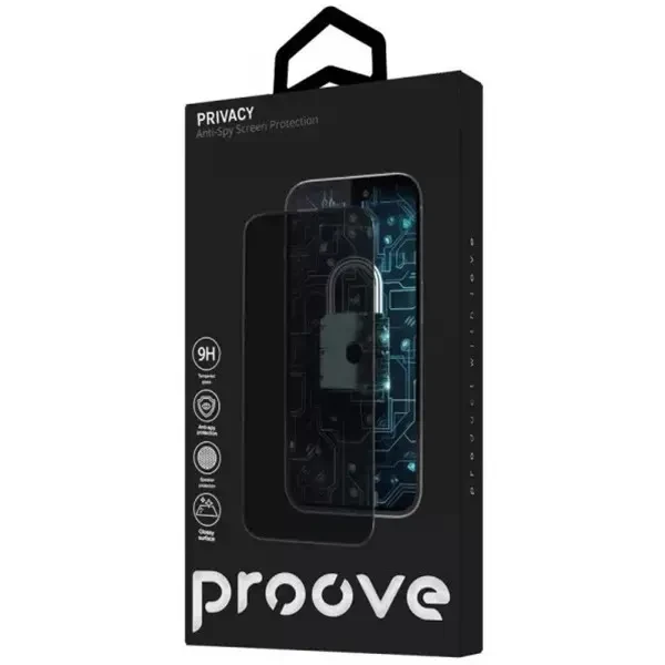 Захисне скло Proove Privacy для iPhone 14 Pro Max Black (PGPPRI14PM01) 2