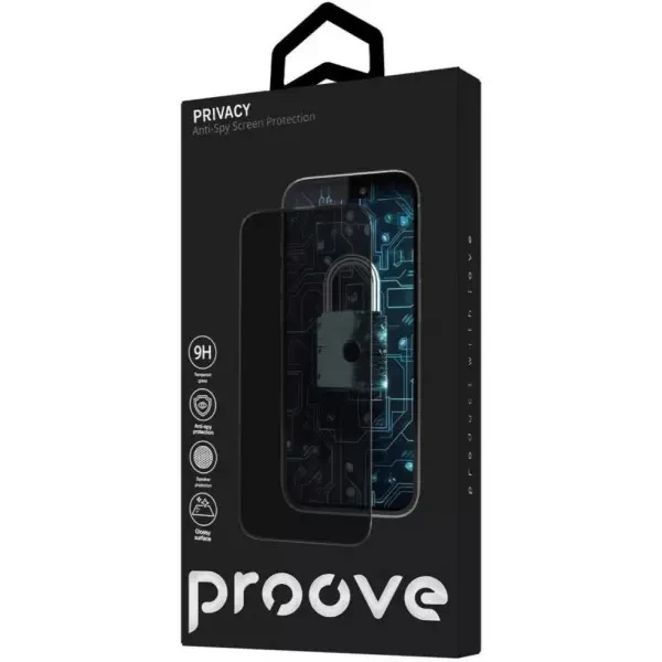 Захисне скло Proove Privacy для iPhone 15 Pro Max Black (PGPPRI15PM01) 2