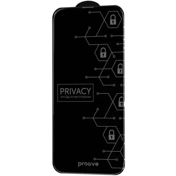 Захисне скло Proove Privacy для iPhone 16 Pro Black (PGPPRI16P001)