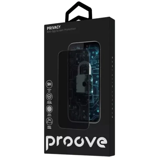 Захисне скло Proove Privacy для iPhone 16 Pro Max Black (PGPPRI16PM01) 2