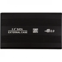 Зовнішня кишеня PowerPlant SATA HDD 2.5 USB 2.0 (HC380039) Black
