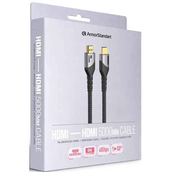 Кабель ArmorStandart HDMI 2.1 8K 5m Black (ARM89320) 2