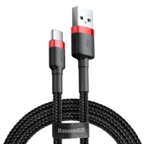 Кабель Baseus Cafule USB to Type-C 2A 3m Red/Black (CATKLF-U91)