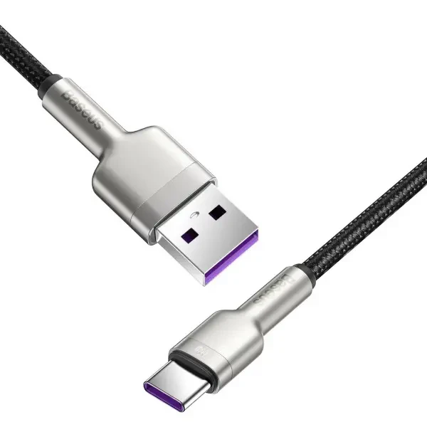 Кабель Baseus Cafule USB to Type-C 66W 0.25m Black (CAKF000001) 2