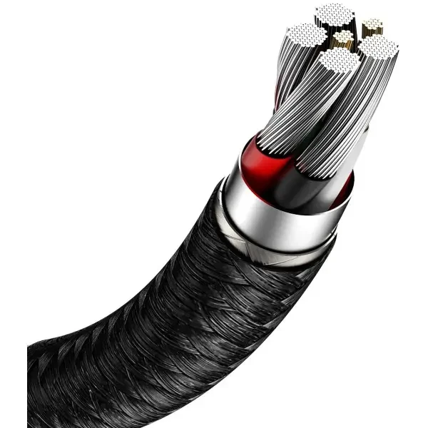 Кабель Baseus Cafule USB to Type-C 66W 0.25m Black (CAKF000001) 5