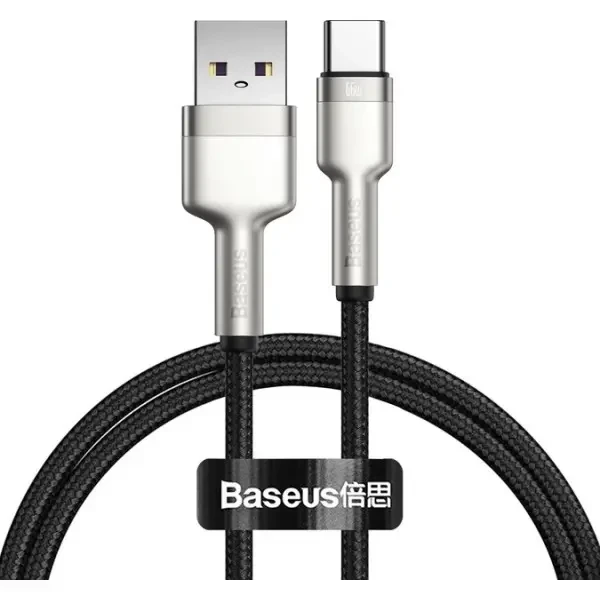 Кабель Baseus Cafule USB to Type-C 66W 1m Black (CAKF000101)