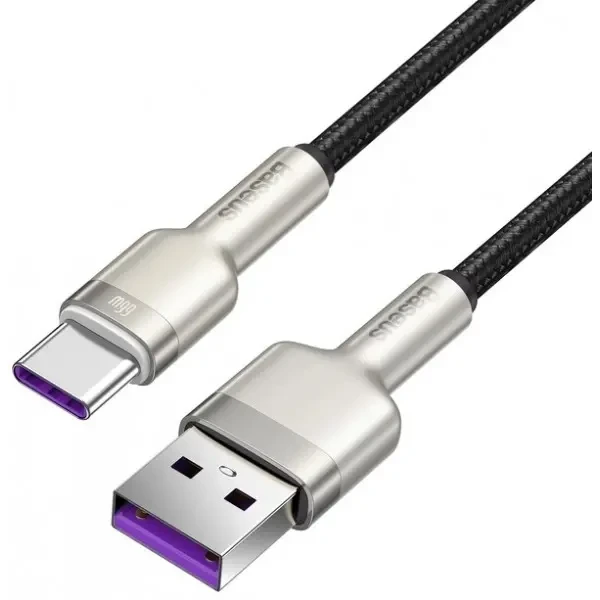 Кабель Baseus Cafule USB to Type-C 66W 1m Black (CAKF000101) 4
