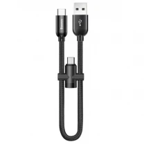Кабель Baseus U-shaped portable USB to Type-C 0.23m Black (CAMUTC-01)