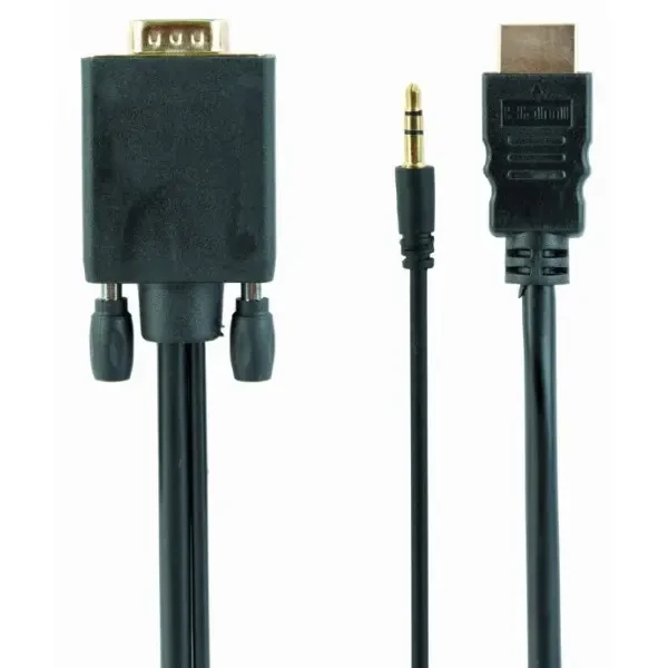 Кабель Cablexpert HDMI-VGA 5м Чорний (A-HDMI-VGA-03-5M) 2