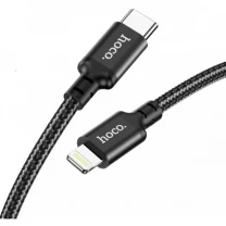 Кабель Hoco X14 Double speed PD Type-C to Lightning 3m Black