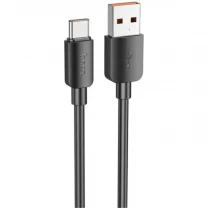 Кабель Hoco X96 Hyper 100W USB to Type-C 0.25m (L-0.25M) Black