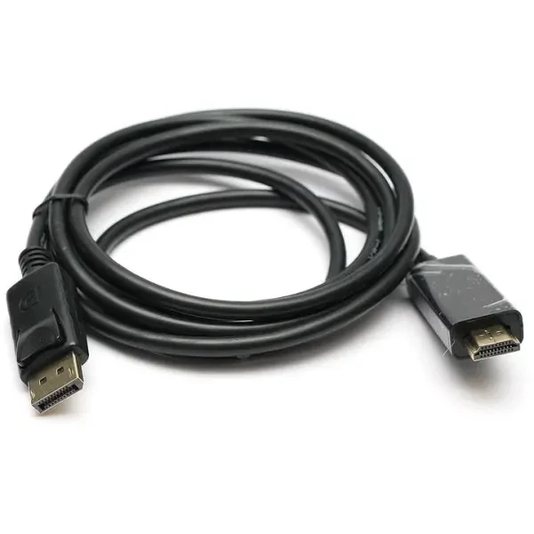 Кабель PowerPlant DisplayPort - HDMI 1.8м Чорний (KD00AS1237)