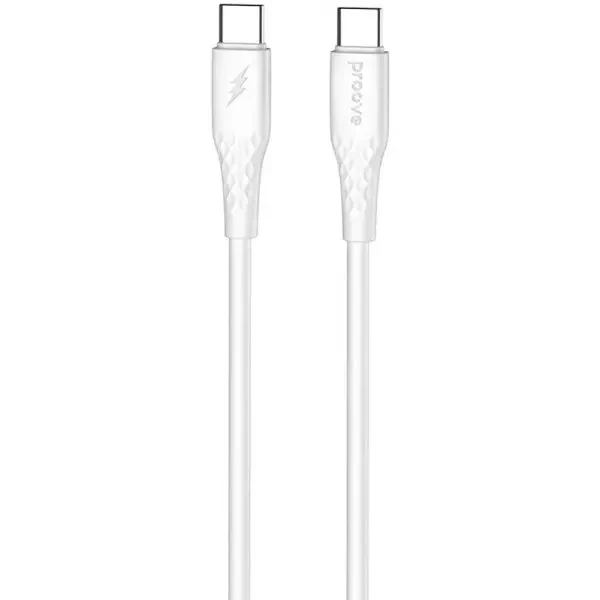 Кабель Proove GridLine Type-C to Type-C 60W 1m White (CCGL60002202)