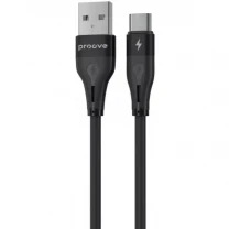 Кабель Proove Soft Silicone USB to Type-C 2.4A 1m Black (CCSO20001201)