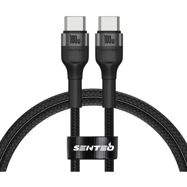 Кабель SENTEO ST-01 Montes series Type-C to Type-C 100W 1m Black