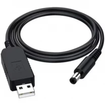 DM Кабель USB - DC 5.5x2.1 12V 1m Black