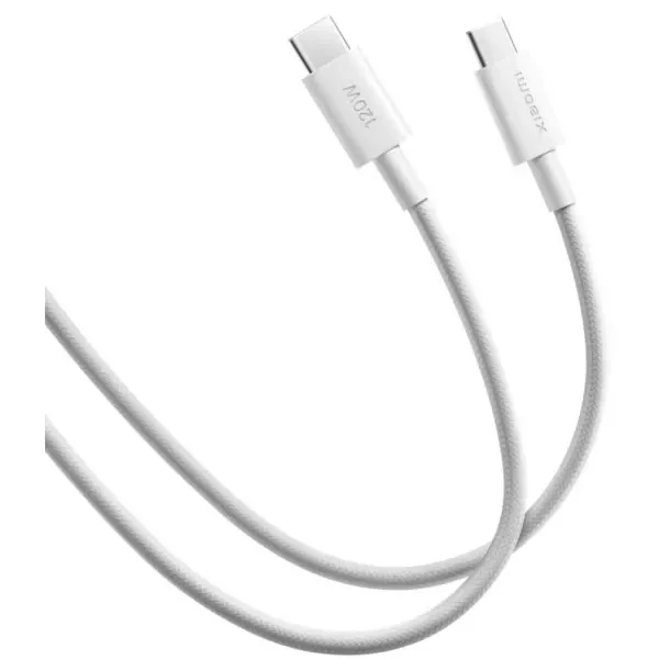 Кабель Xiaomi Braided Type-C to Type-C 6A 2m White (BHR087AGL) 3