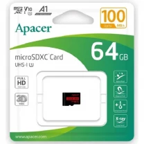 Карта пам'яті Apacer microSDXC 64GB UHS-1 Class 10 (AP64GMCSX10UB-RA)