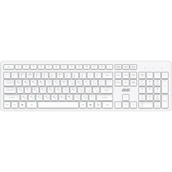 Клавіатура 2E KS260 WL EN/UKR White (2E-KS260WWH_UA)