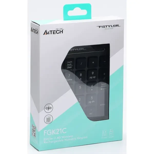 A4-tech клавіатура A4Tech Fstyler FGK21C USB Grey 3