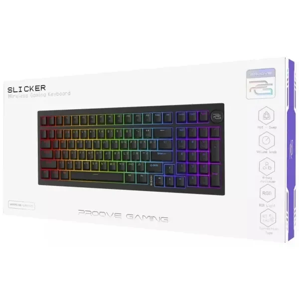 Клавіатура Proove Gaming Slicker (Ukraine Layout) Black (WKSL00022401) 3