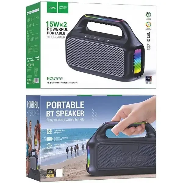 Колонка Bluetooth Hoco HC47 Black 3
